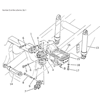 For Komatsu Dumper HD205-3 HD320-3 HD325-5 HD325-5 Transmission Pump 705-12-36010