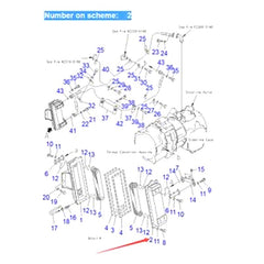 For Komatsu Bulldozer D375A-1 D375A-2 D375A-3 D375A-5 Hydraulic Oil Cooler 195-03-43100