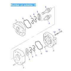 For Komatsu Excavator PC110R-1 PC75UD-3 PC75US-3 PC75UU-3 PC95R-2 PW110R-1 PW95R-2 Gear Pump 705-22-30150