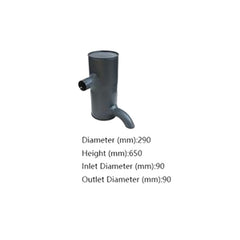 For Komatsu Excavator PC228UU-1 PC228USLC-1 Engine 6D102 Muffler 6735-11-5530