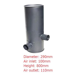 For Komatsu Excavator PC300-7 PC350-7 PC360-7 Engine SAA6D114E-2A Muffler Silencer 6743-11-5720