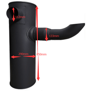 For Komatsu Excavator PC400-7 PC400LC-7 PC450-7 PC450LC-7 Engine 6D125E Muffler Silencer 6156-11-5280 6156-11-5281