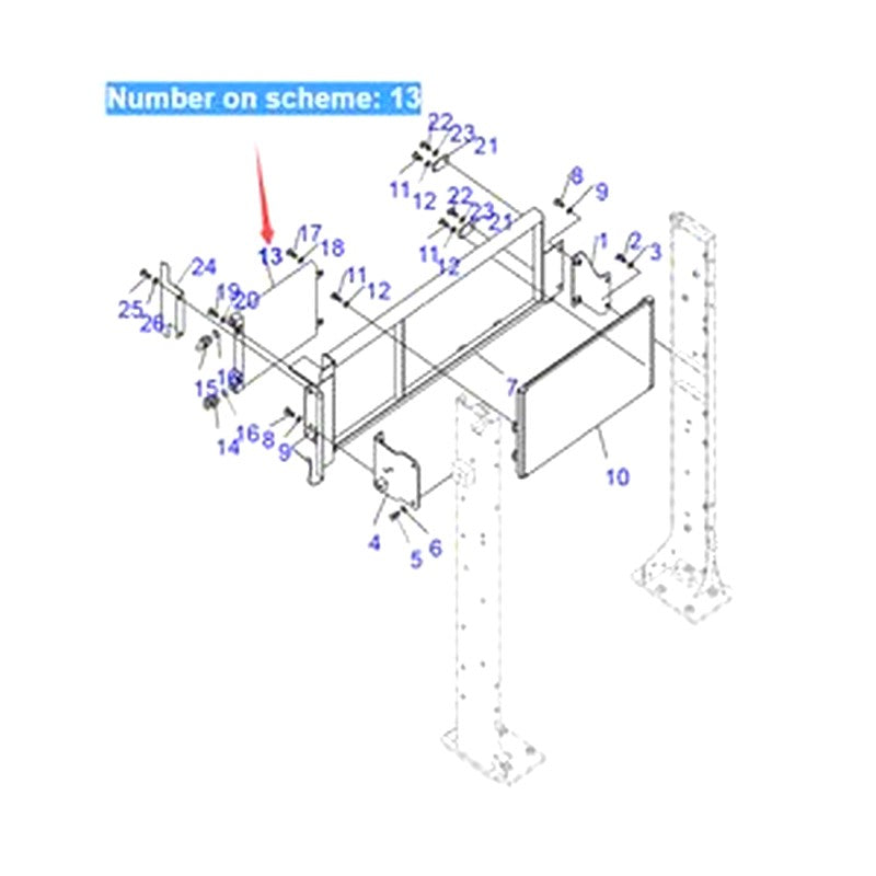 For Komatsu Excavator PC600-8 PC800-8 PC850-8 Hydraulic Oil Cooler 209-03-41130
