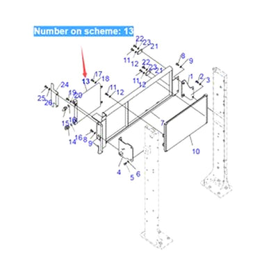 For Komatsu Excavator PC600-8 PC800-8 PC850-8 Hydraulic Oil Cooler 209-03-41130