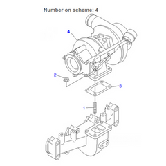 For Komatsu Excavator PW128UU-1 Engine S4D102E Turbo HX35W Turbocharger 6732-81-8800