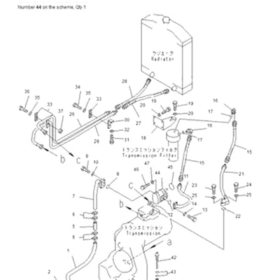 For Komatsu Grader GD511A-1 GD521A-1 GD611A-1 Transmission Pump 23A-60-11200