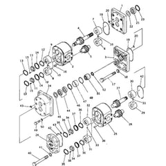 For Komatsu Grader GS360-1 GD600R-1 GD31RC-3A GD605A-1 Hydraulic Pump 704-56-11101