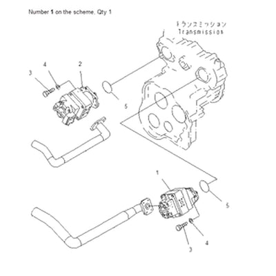 For Komatsu Wheel Loader WA420-3 WA420-3CS WA420-DZ-3 Hydraulic Pump 705-52-30550