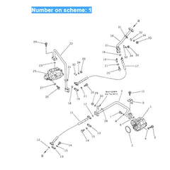 For Komatsu Wheel Loader WA450-1 WA470-1 WF450T-1 Hydraulic Gear Pump 705-12-40040 705-22-40110