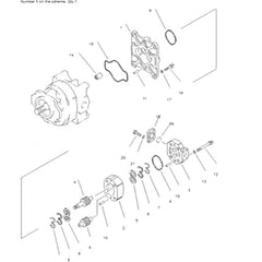 For Komatsu Wheel Loader WA450-3 WA470-3 WA450L-3 Hydraulic Pump 705-36-29540