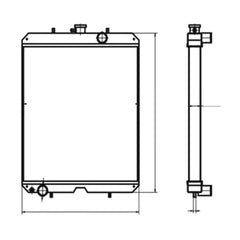 For Kubota F11 Water Tank Radiator ASS'Y