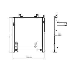 For Lonking LG6235D Hydraulic Oil Cooler