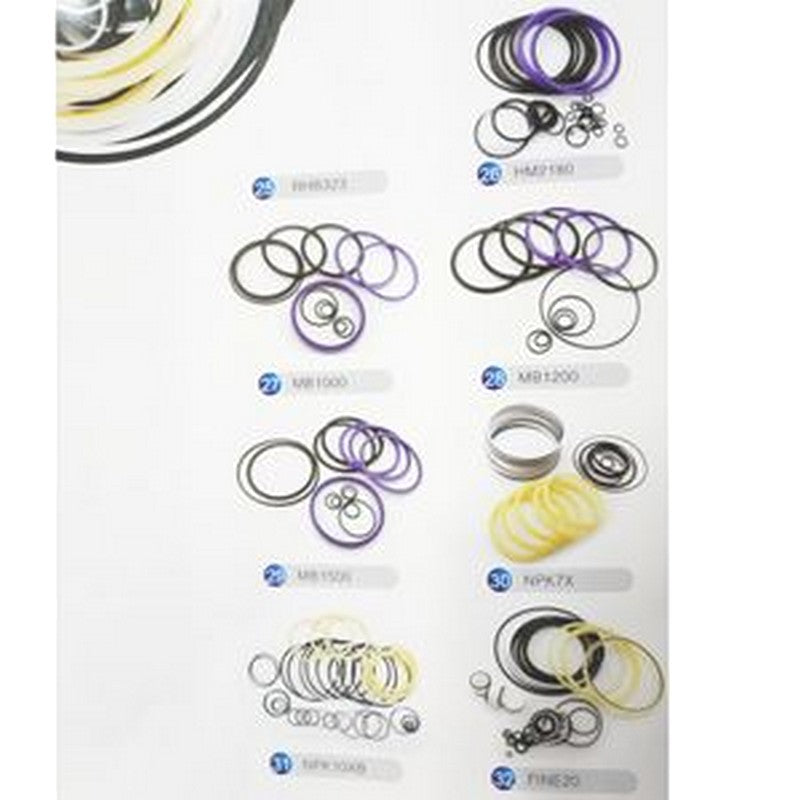 For NPK7X Hammer Breaker Cylinder Seal Kit