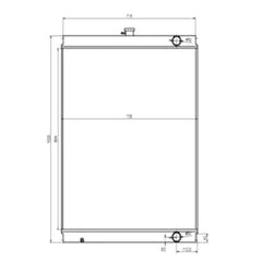 For Sumitomo Excavator SH240A3 Water Tank Radiator Core ASS'Y