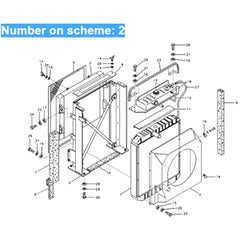 For Volvo Excavator EC135B EC140B Hydraulic Oil Cooler VOE14507937
