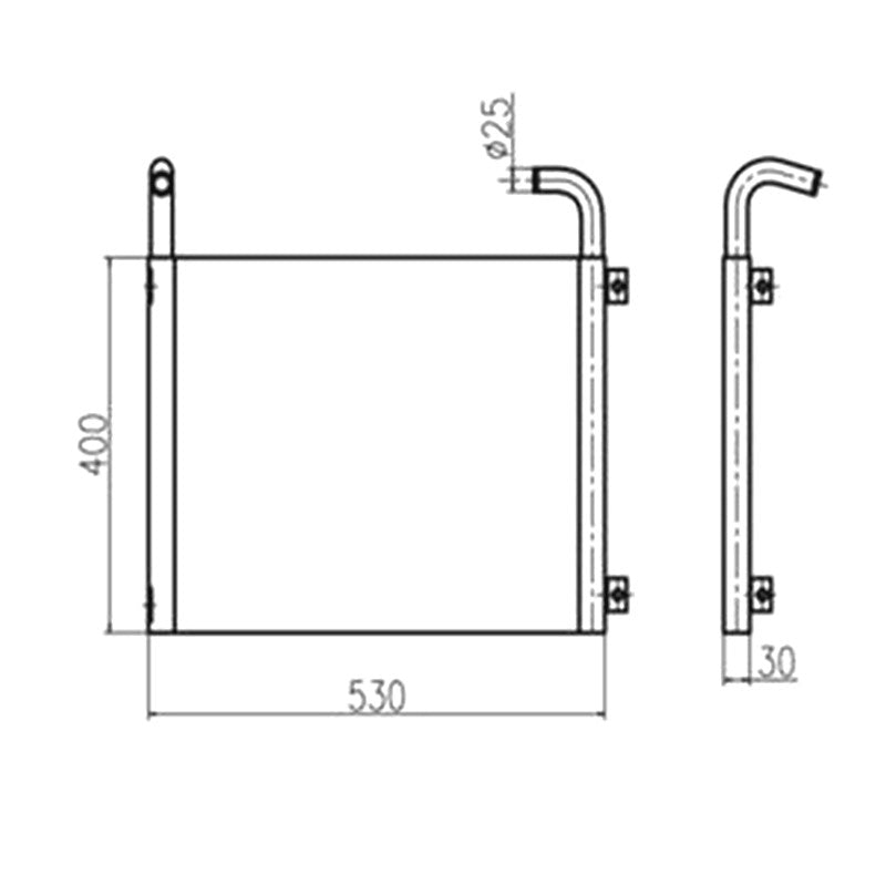For Yanmar Excavator VIO75-B Hydraulic Oil Cooler