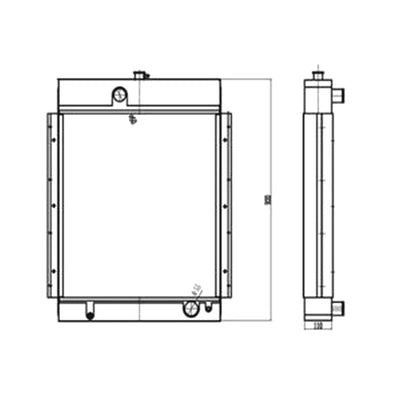 For YUCHAI Excavator YC135 Water Tank Radiator Core ASS'Y