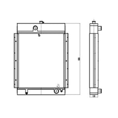 For YUCHAI Excavator YC135 Water Tank Radiator Core ASS'Y