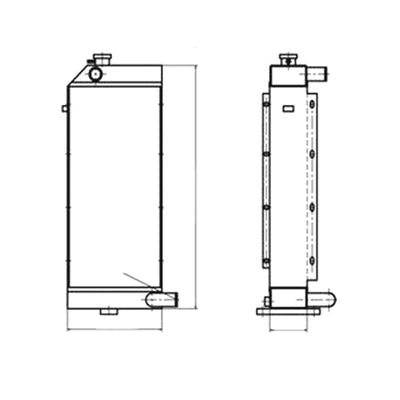 For YUCHAI Excavator YC85-8 Water Tank Radiator Core ASS'Y