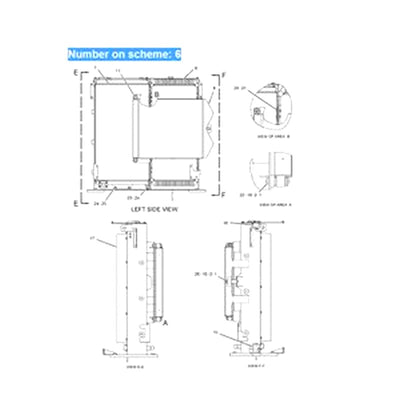 For Caterpillar Excavator CAT 330D 336D 336D2 340D L M330D Water Tank Radiator Core ASS'Y 245-9359