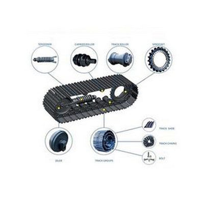 Front Idler Roller 772162-37110 77216237110 for Yanmar Excavator B7F