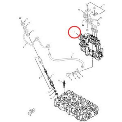 Fuel Injection Pump 373-9735 for Caterpillar CAT Excavator 300.9D - Buymachineryparts