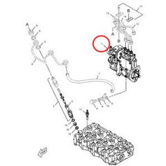 Fuel Injection Pump 373-9735 for Caterpillar CAT Excavator 300.9D - Buymachineryparts
