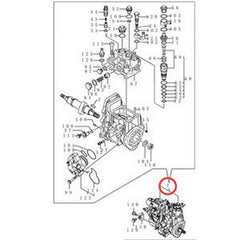 Fuel Injection Pump VV72923651320 for Yanmar Engine 3TNV88-BPYB New Holland Excavator E30B E35B - Buymachineryparts