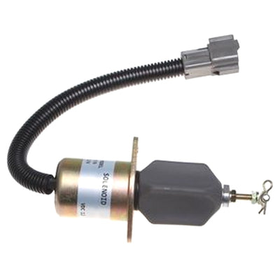 Fuel Solenoid 129953-77811 1751ES-12A3UC12B1S SA-4673-S for Hyundai R55-7 R60-5 Volvo EC55 ECR88 Yanmar Vio55 Vio75 Engine 4TNV94 4TNE94L 4TNV98