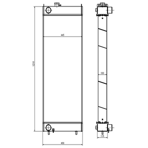 For Hitachi Excavator ZX330-3 ZX350H-3 ZX400W-3 Water Tank Radiator Core ASS'Y 4649913
