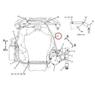 Hose 7V-1073 for Caterpillar CAT Engine 3408 3412E 3508 3512 3608 3612 3618 C27 C32 Excavator 225 - Buymachineryparts