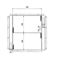 Hydraulic Oil Cooler 0995647 for Caterpillar CAT Excavator E300B