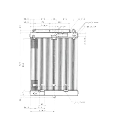 Hydraulic Oil Cooler 11N1-40021 for Hyundai Excavator R70-7 R80-7