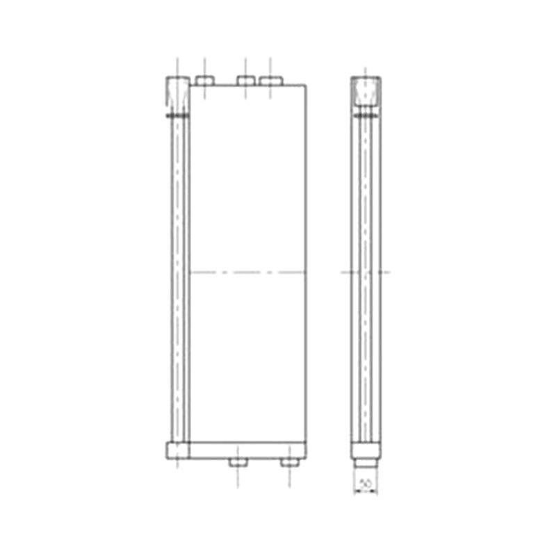 Hydraulic Oil Cooler for Hyundai Excavator R55-7 New Type