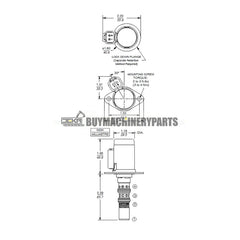 Hydraulic Solenoid Valve 6195012M91 for Terex TS98 T340N 339080 357456 380534 380925 386461