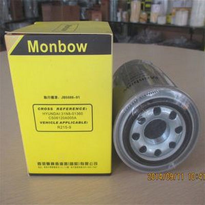 For Hyundai Excavator R140LC-9 R140W-7A R145CR-9 R160LC-9 R170W-9 R180LC-9 Hydraulic Filter 31N8-01360