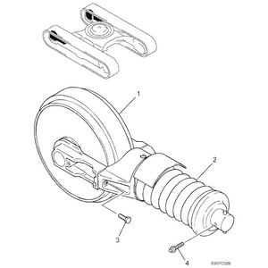Idler Assembly LC52D00006F1 & LB52D00007F2 for Kobelco Excavator SK290LC