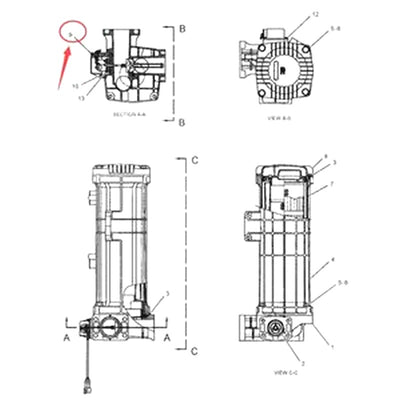Indicator 1733518 for Caterpillar CAT 320C 320D 322C 324D 325C 325D 329D 330C 330D 336D 365C