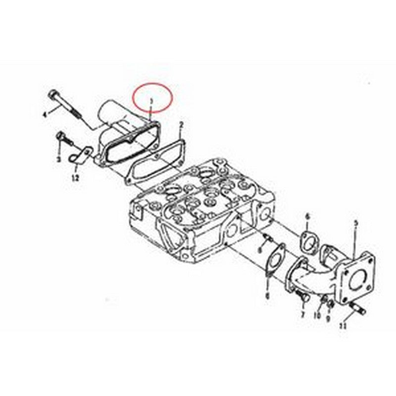 Generator Intake Intake Manifold 15841-11760 15841-11770 for Kubota Engine Z482 Generat ...