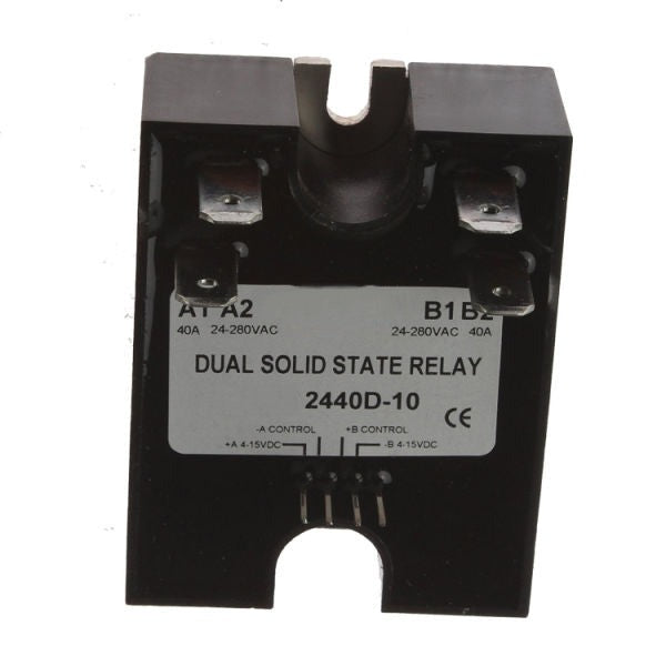 Dual Solid State Relay Sad2440 SSR 4-15vdc Input 280vac 40a Random Turn on - Buymachineryparts