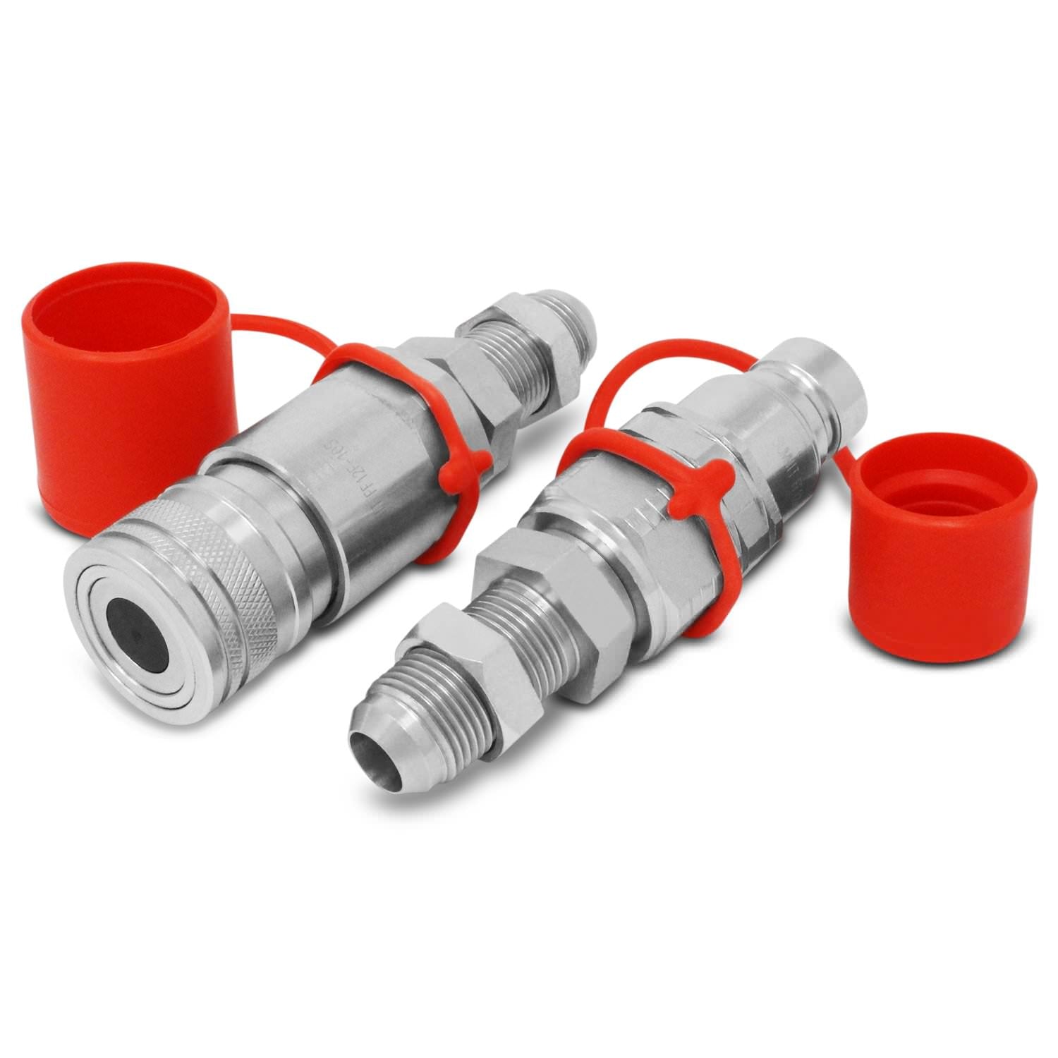 Male & Female Flat Face Coupler Kit AT312876 KV11305 for John Deere ...