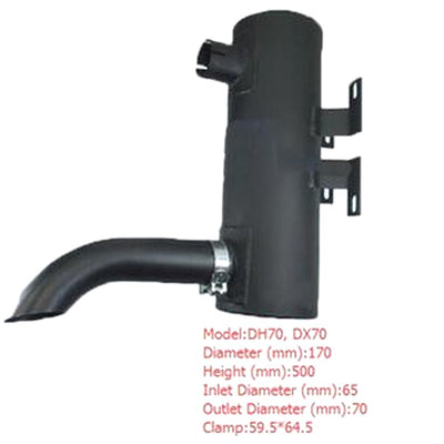 Muffler Silencer for Doosan Excavator DH70 DX70