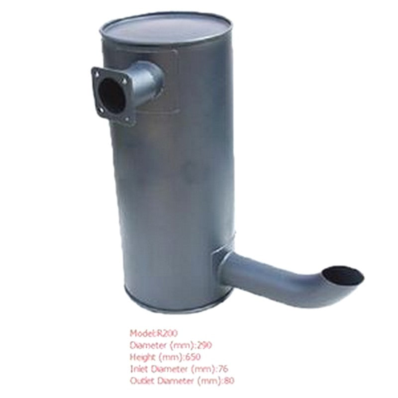 Muffler Silencer for Hyundai Excavator R200
