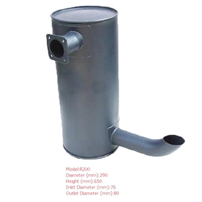 Muffler Silencer for Hyundai Excavator R200