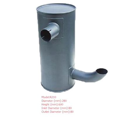 Muffler Silencer for Hyundai Excavator R210