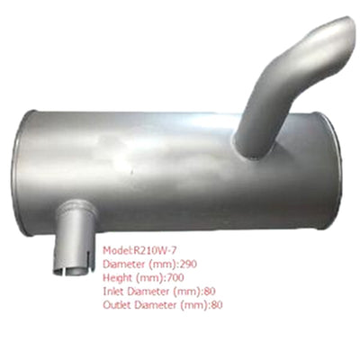 Muffler Silencer for Hyundai Excavator R210W-7