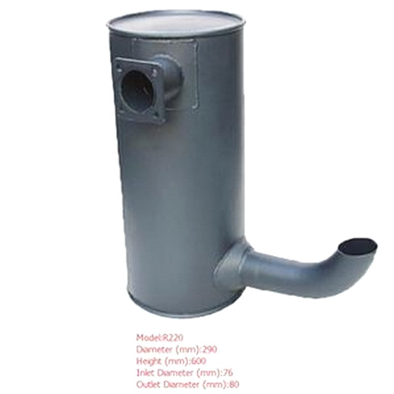 Muffler Silencer for Hyundai Excavator R220