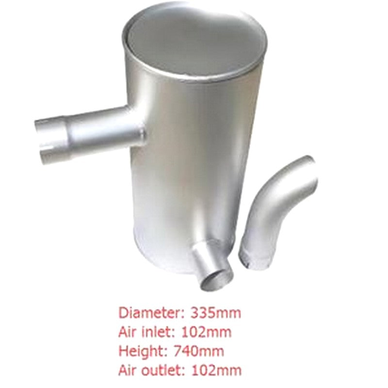 Muffler Silencer for Hyundai Excavator R265-9T