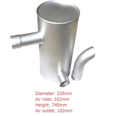 Muffler Silencer for Hyundai Excavator R265-9T