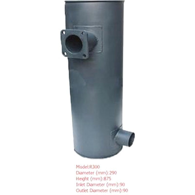 Muffler Silencer for Hyundai Excavator R300
